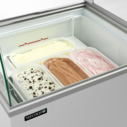 Distributor zmrzliny šikmé víko pro 4 vaničky TEFCOLD IC201SCE+SO + DÁREK = SLEVA