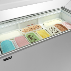 Distributor zmrzliny šikmé víko pro 9 vaniček TEFCOLD IC401SCE+SO + DÁREK = SLEVA