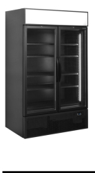 Chladící skříň 1200mm křídlové dveře TEFCOLD FSC1200H BLACK