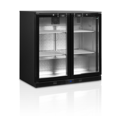 Chladící barová skříň DB-201 H - nápojová vitrína - KŘÍDLOVÉ DVEŘE + DÁREK = SLEVA