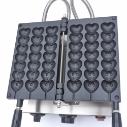 Výrobník vaflí - vaflovač na špejle Lízátko srdce smajlík (emoji) 3ks MAXIMA